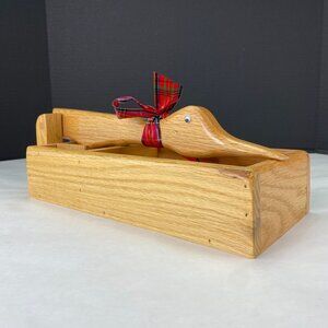 Vintage Hand Crafted Wood Goose Duck Nutcracker